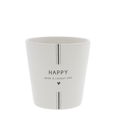 Bastion Collections Cup White / Have a Lovely Day in Black