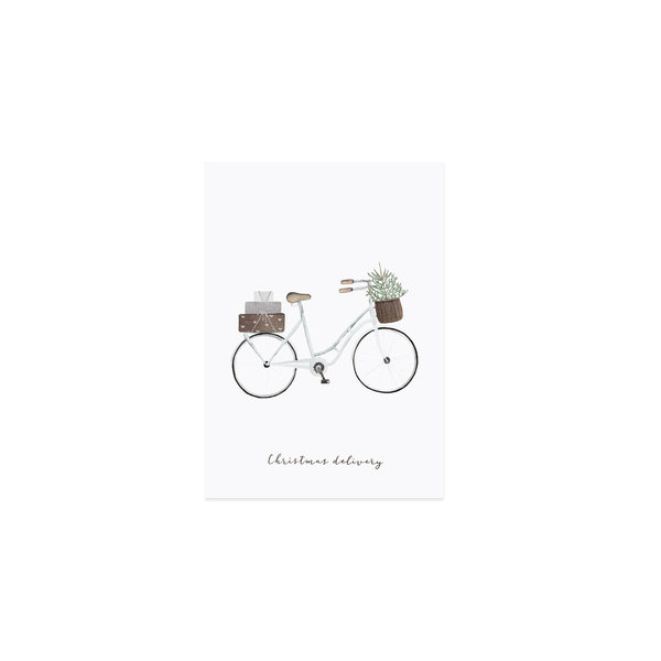 Eulenschnitt Postkarte Geschenke Fahrrad