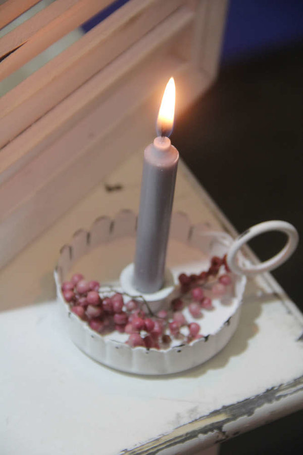 VL Home Kerzenhalter weiß abgerundet