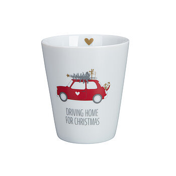 Krasilnikoff Happy mug, Driving Home, Red